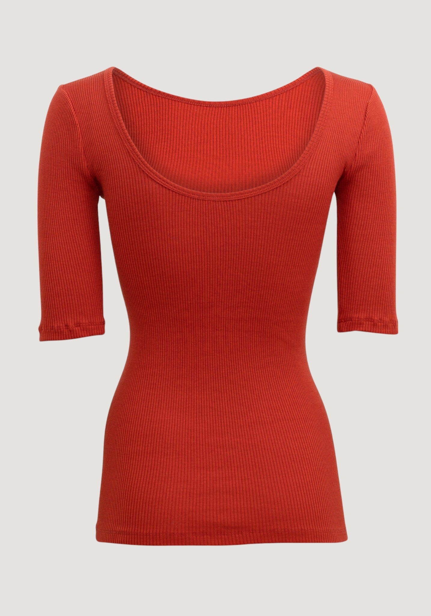 Bluză femei seamless din mătase - Gym Poppy Red Minimalisma HipHip.ro