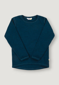 Bluză lână merinos - Basic Dark Turquoise 80