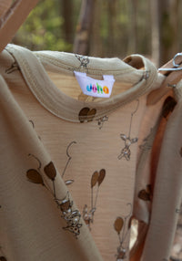 Bluză lână merinos extrafină - Balloon Bunny Beige