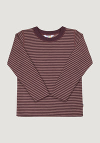 Bluză lână merinos - Mini Stripe Rose