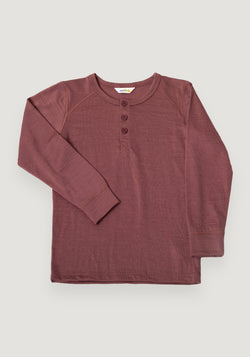 Bluză lână merinos - Single Wool Bordeaux 130