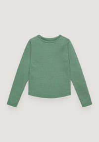 Bluză lână merinos super fină - Long Tee Emerald Green Default Title