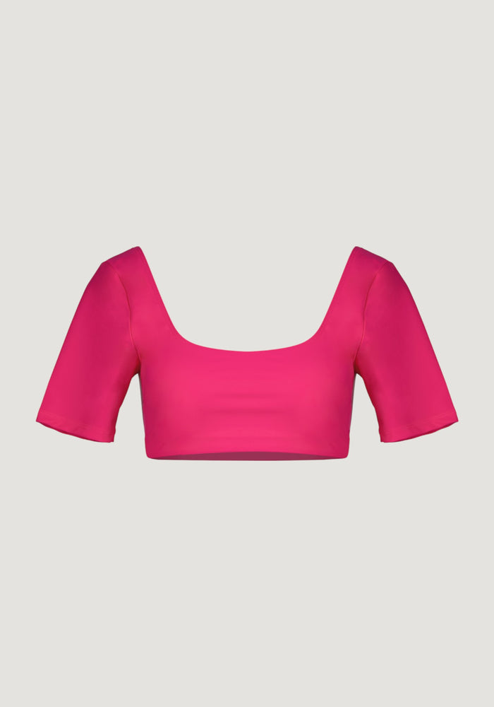 Tricou femei protecție UV - Agathe Fuschia