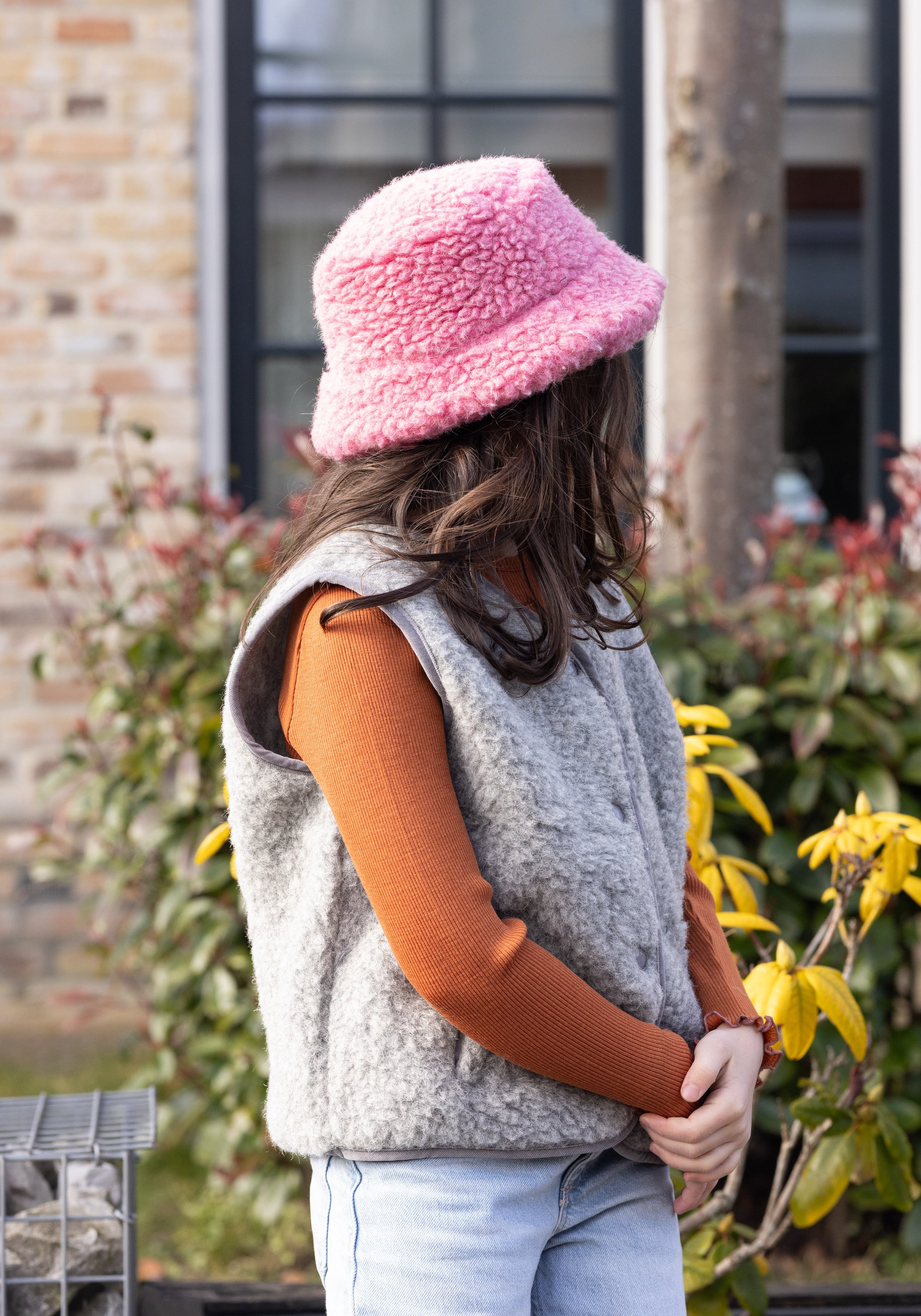 Bluză seamless din lână merinos - Atlantic Frill Rust