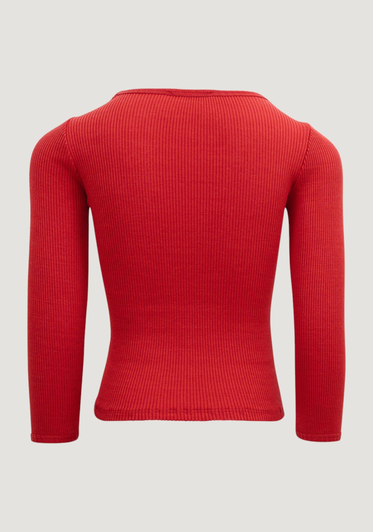 Bluză seamless din lână merinos - Atlantic Red