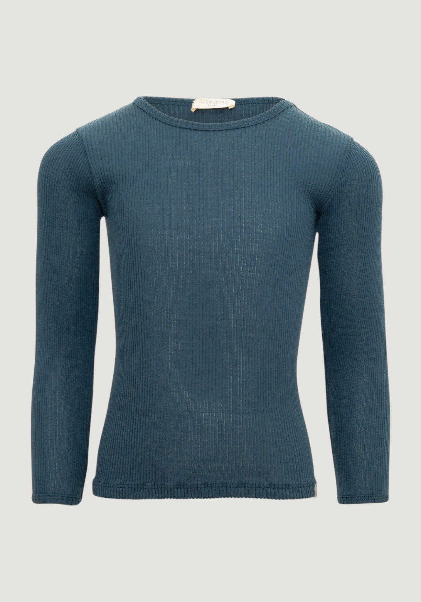 Bluză seamless din lână merinos - Atlantic Surf Blue