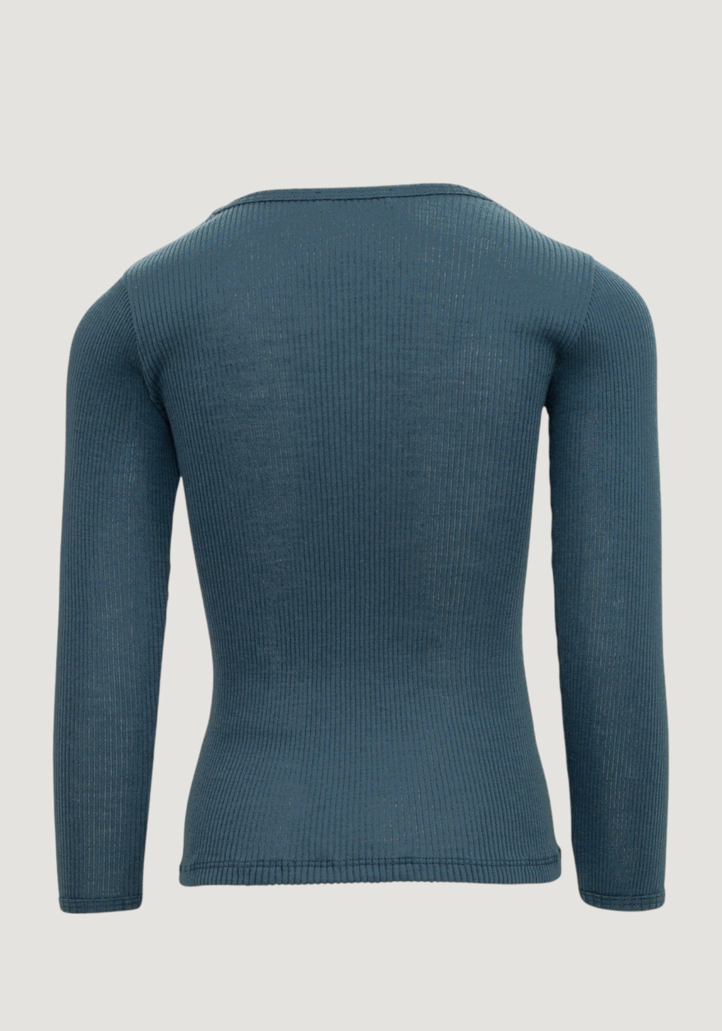 Bluză seamless din lână merinos - Atlantic Surf Blue