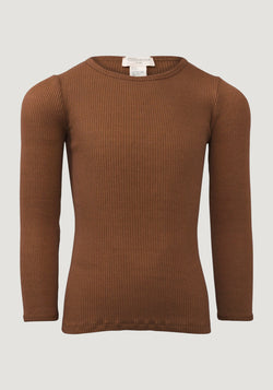 Bluză seamless mătase - Bergen Chocolate