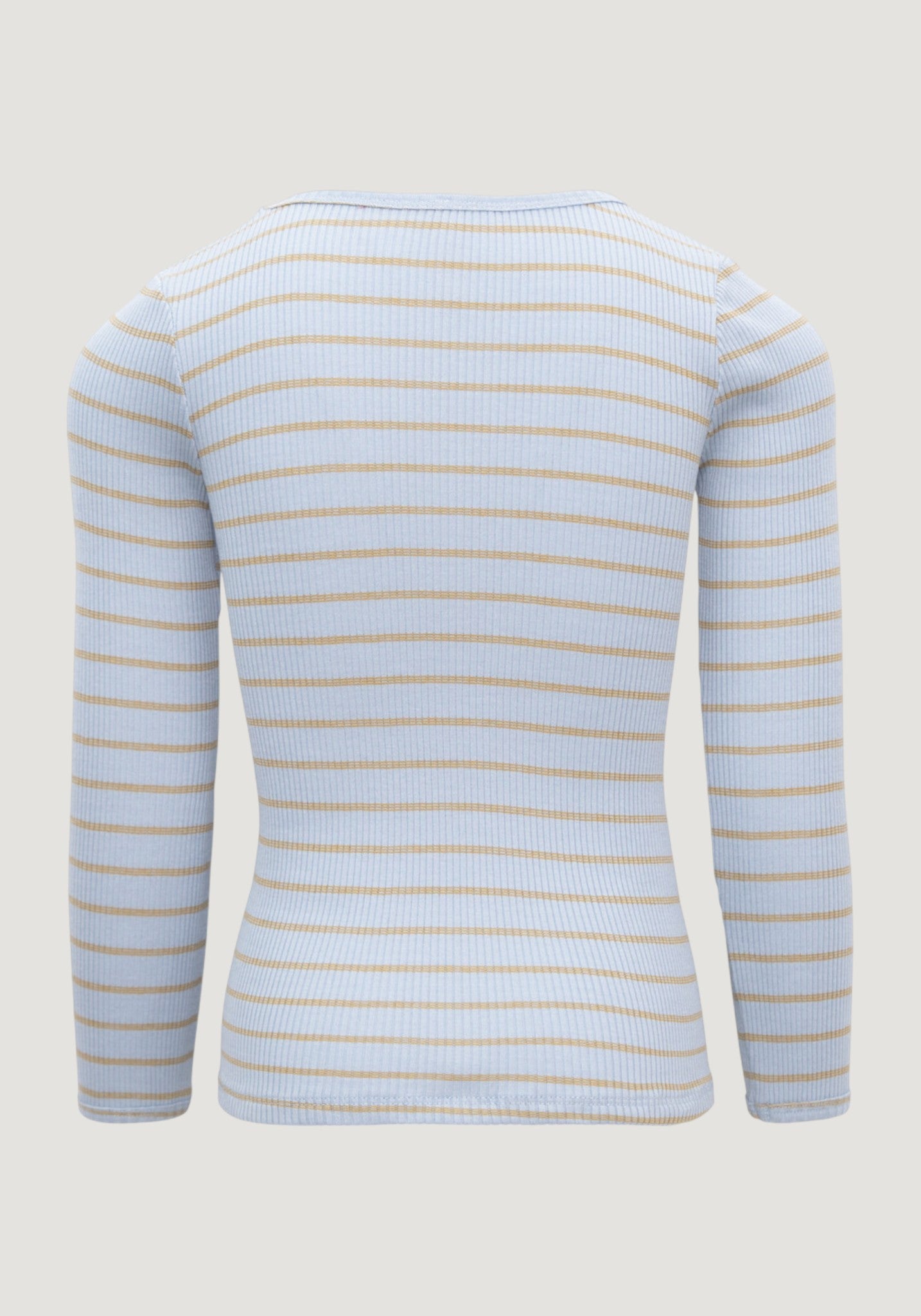 Bluză seamless din mătase - Bergen Clear Olive Stripes