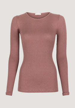 Bluză femei seamless din mătase - Gerda Antique Rose