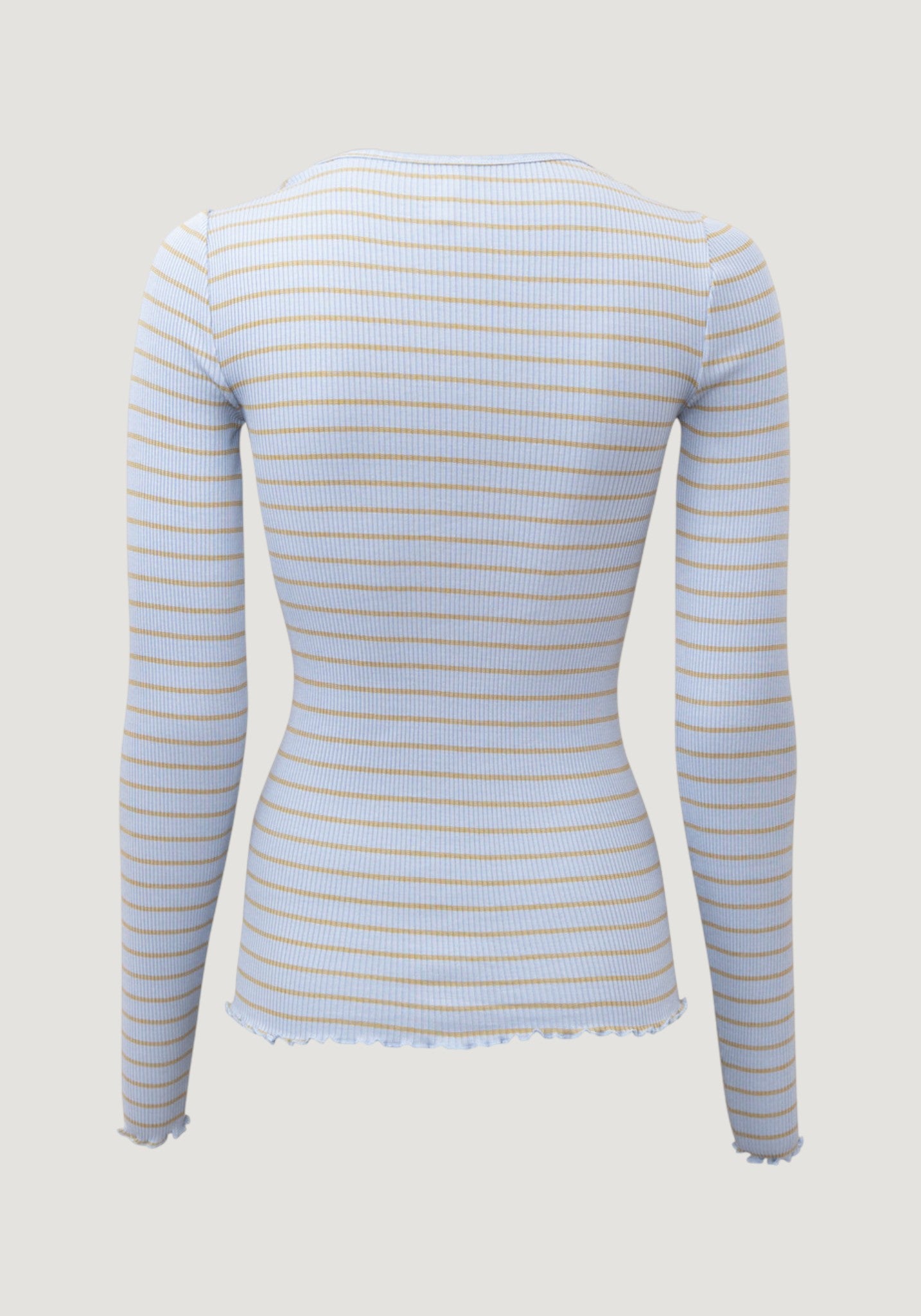 Bluză seamless din mătase - Gerda Frill Clear Olive Stripes