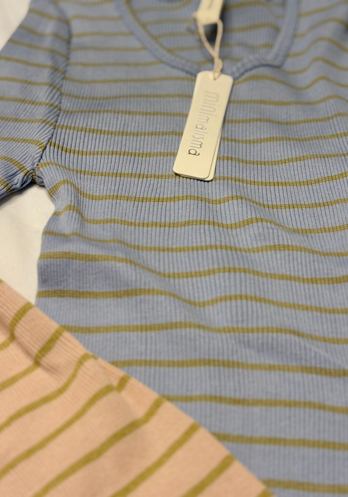 Bluză seamless din mătase - Gerda Frill Clear Olive Stripes