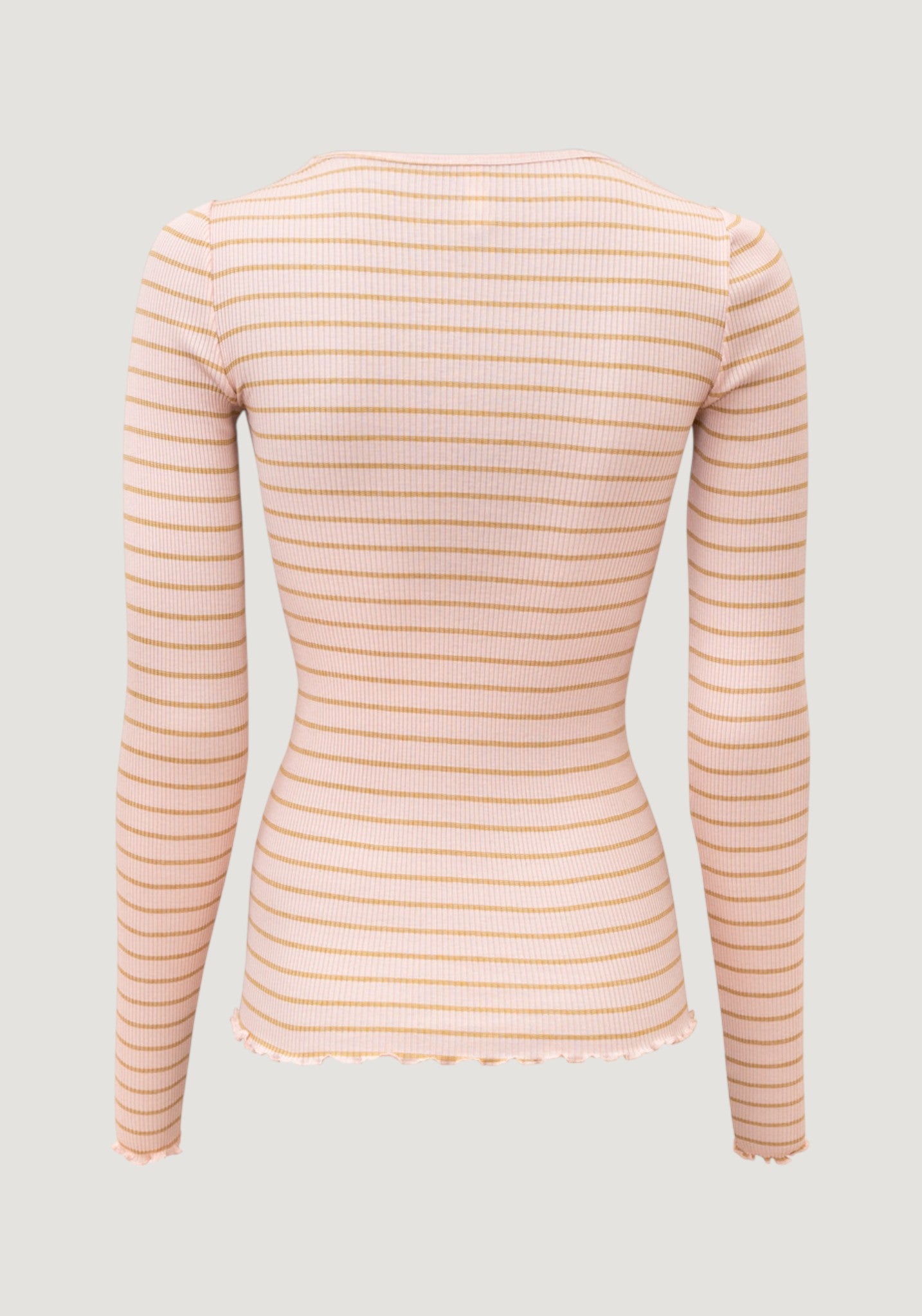 Bluză seamless din mătase - Gerda Frill Sweet Olive Stripes