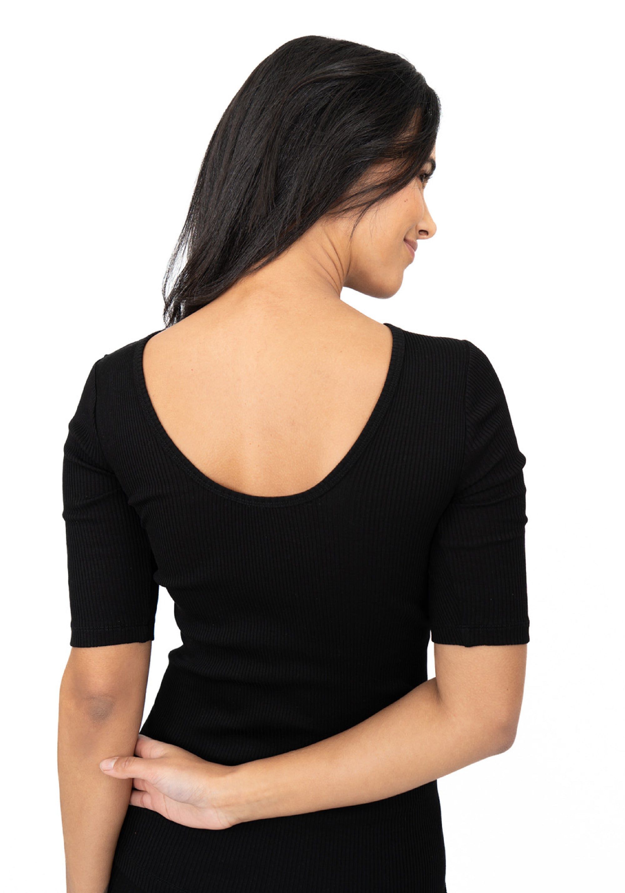 Bluză seamless din mătase - Gym Black