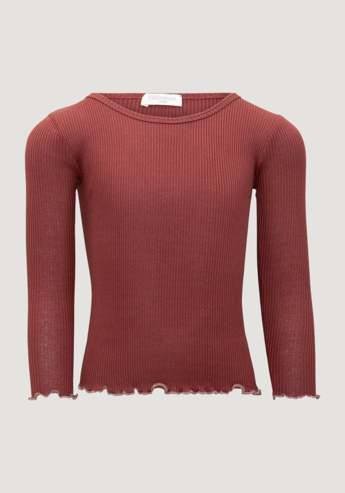 Bluză seamless mătase - Bergen Frill Hibiscus