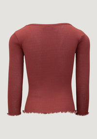 Bluză seamless mătase - Bergen Frill Hibiscus
