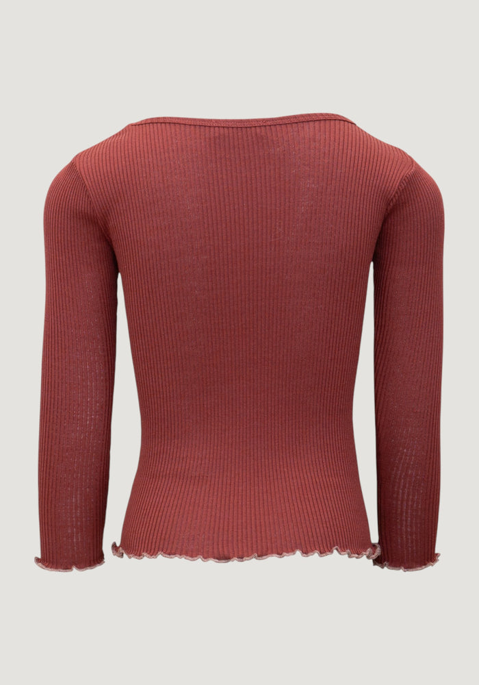 Bluză seamless mătase - Bergen Frill Hibiscus