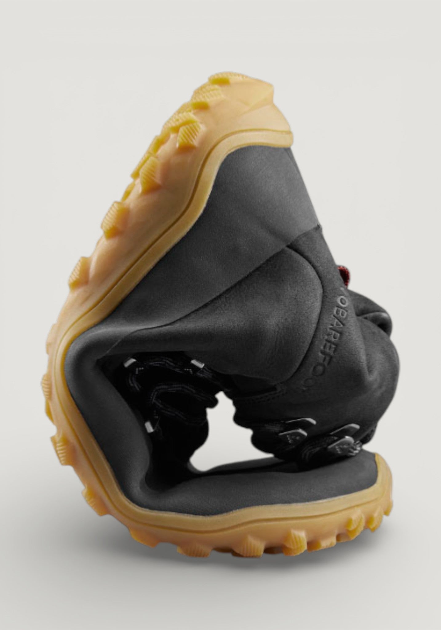 Bocanci drumeție Barefoot din piele - Tracker Leather AT II Men Obsidian