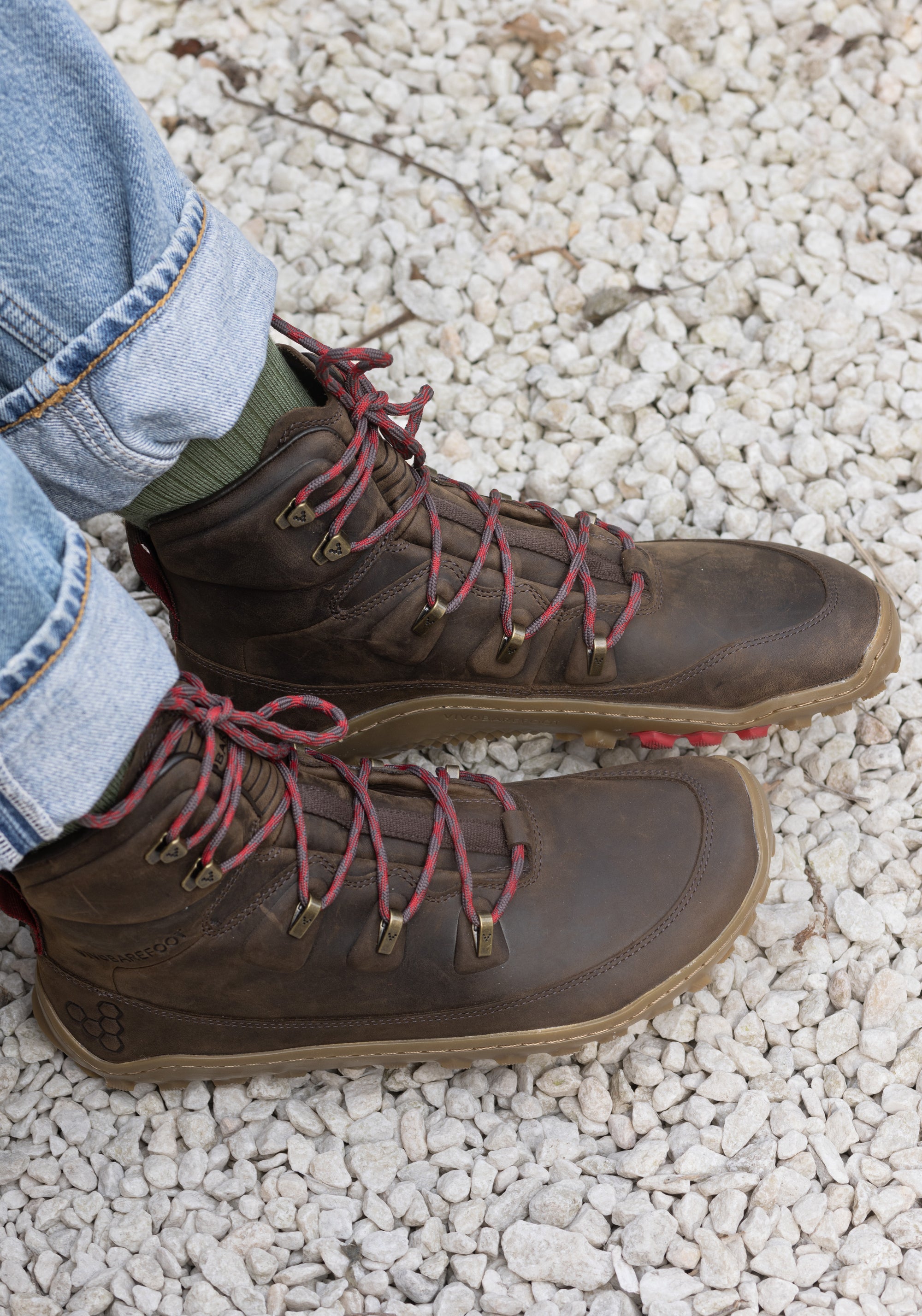 Bocanci drumeție Barefoot din piele - Tracker Leather AT II Women Bracken