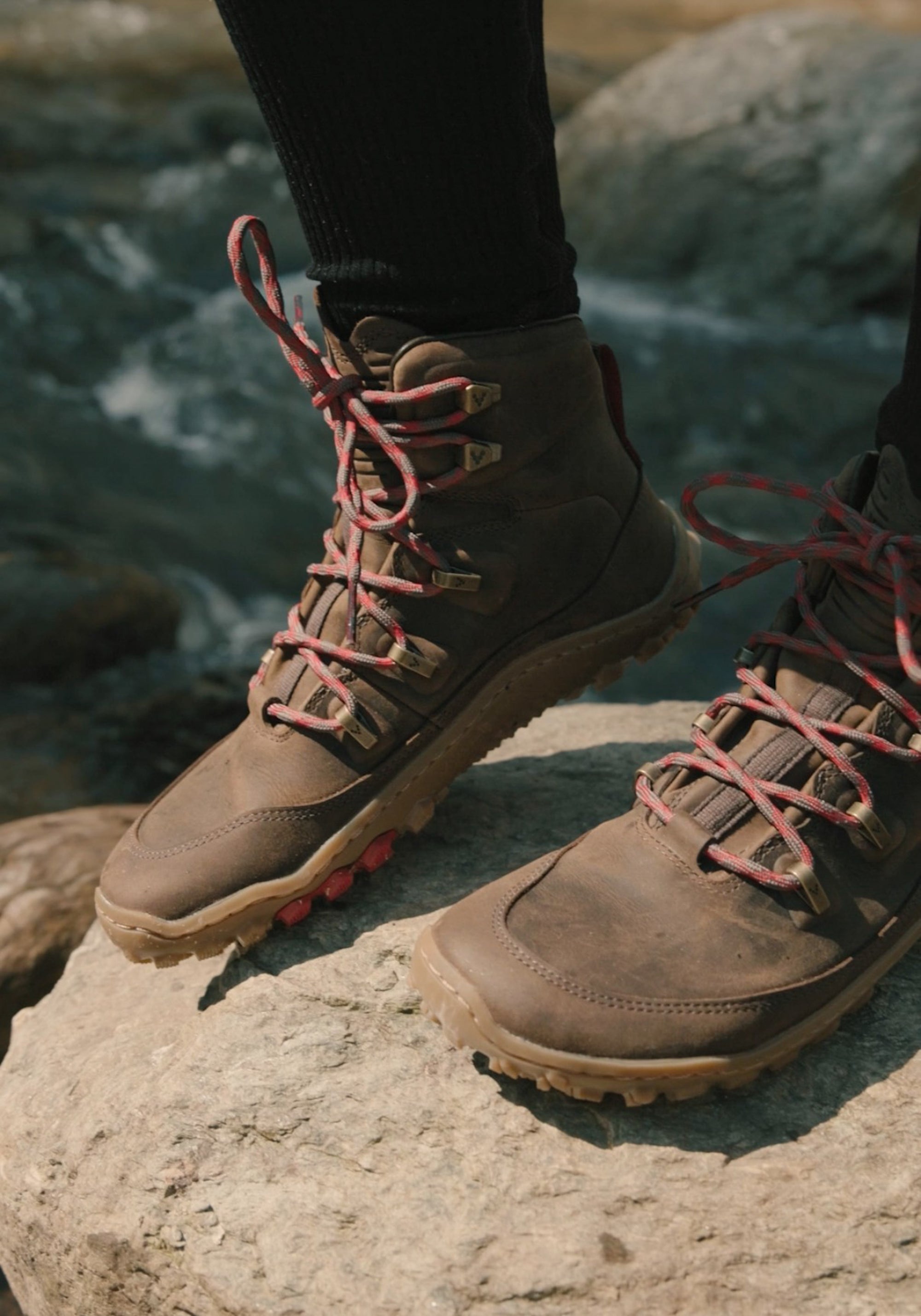 Bocanci drumeție Barefoot din piele - Tracker Leather AT II Women Bracken