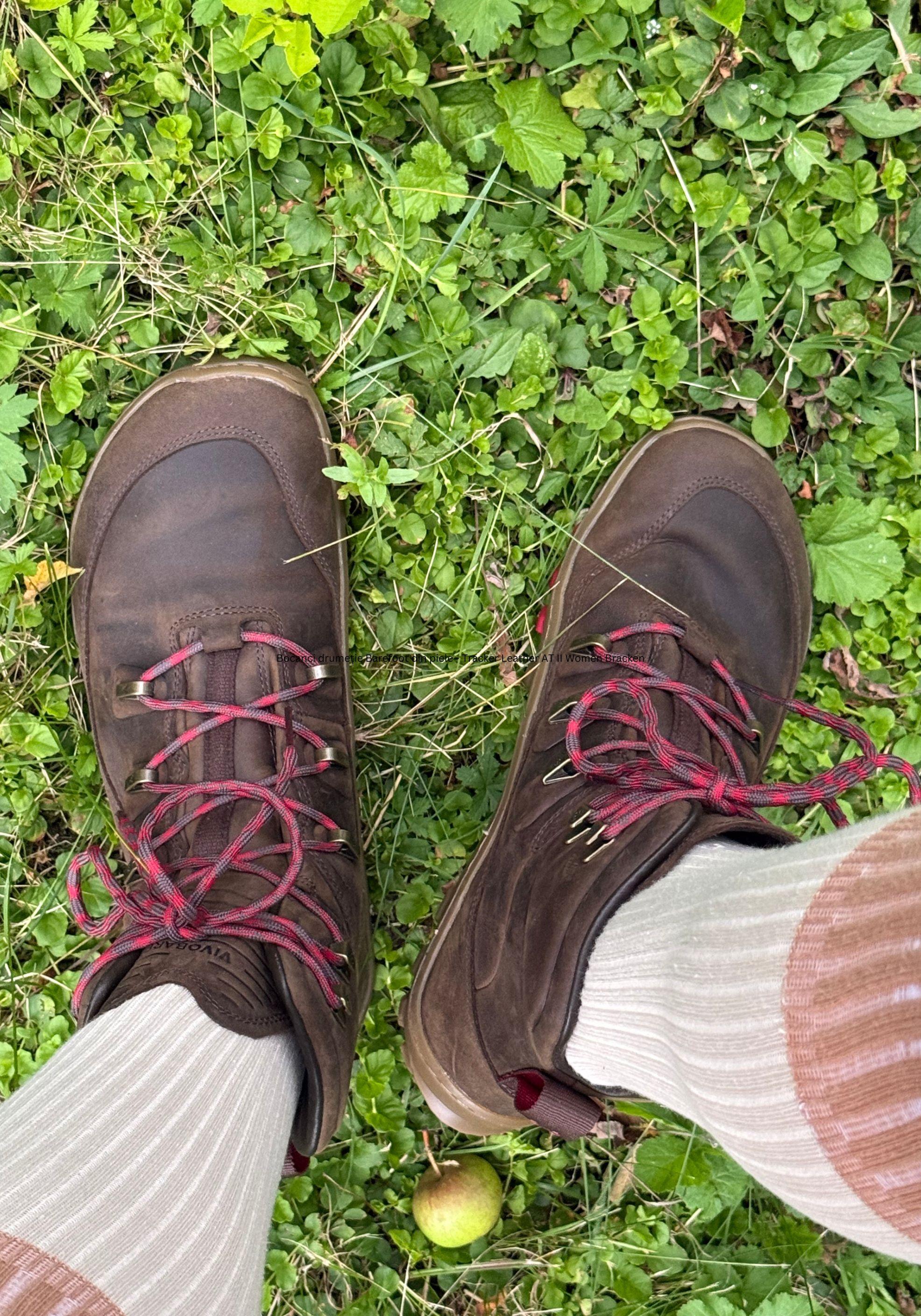 Bocanci drumeție Barefoot din piele - Tracker Leather AT II Women Bracken