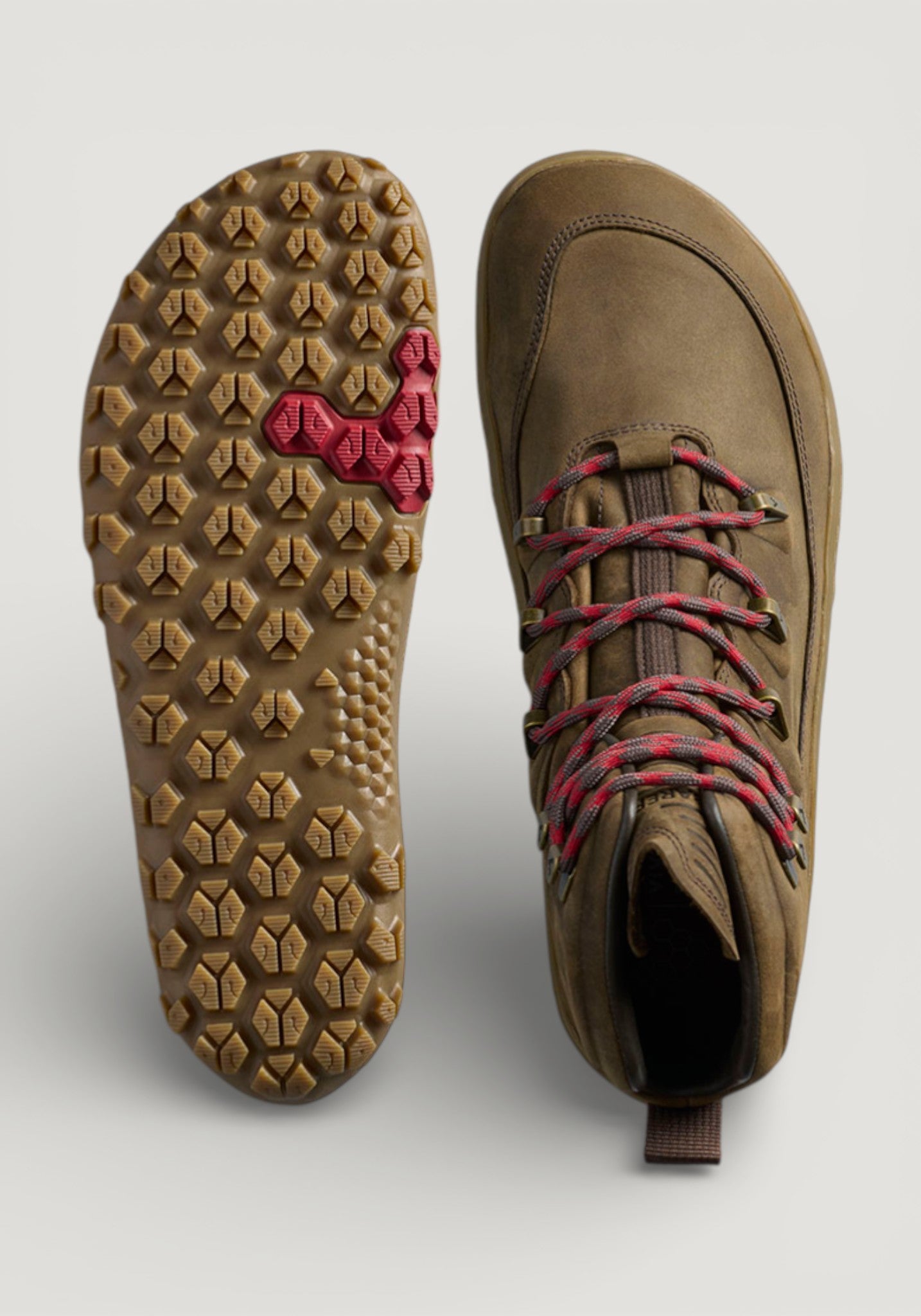 Bocanci drumeție Barefoot din piele - Tracker Leather AT II Men Bracken