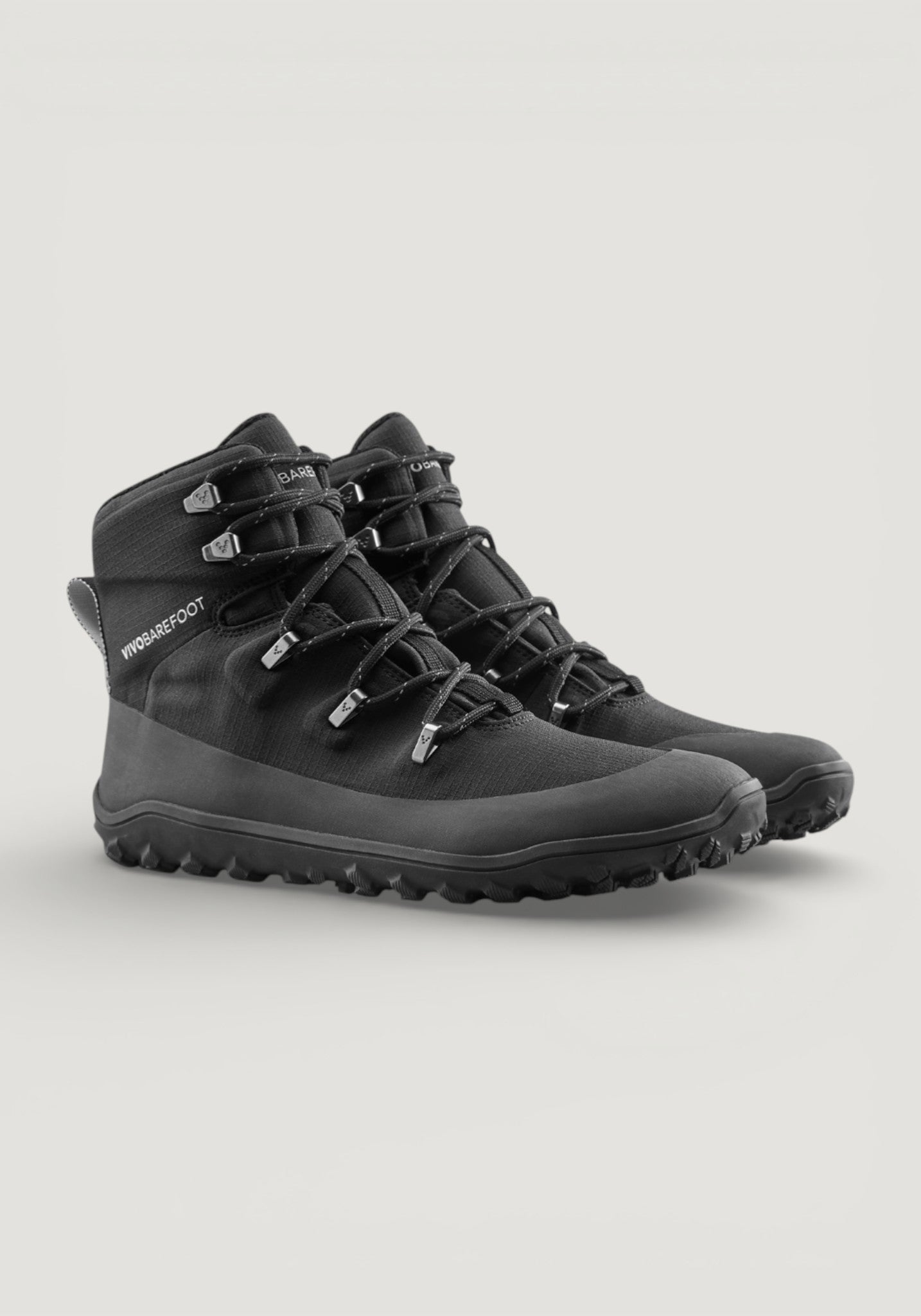 Bocanci drumeție Barefoot impermeabili - Tracker Textile AT II Men Obsidian
