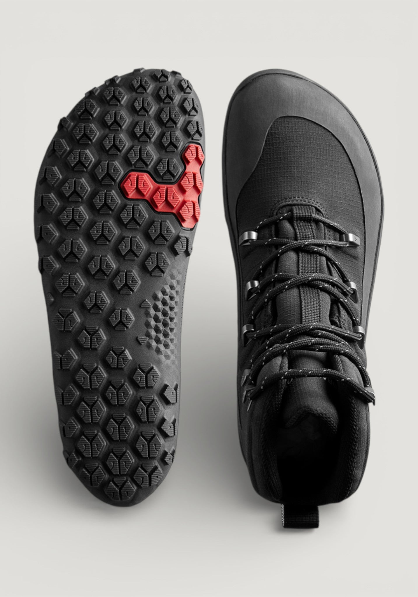 Bocanci drumeție Barefoot impermeabili - Tracker Textile AT II Men Obsidian