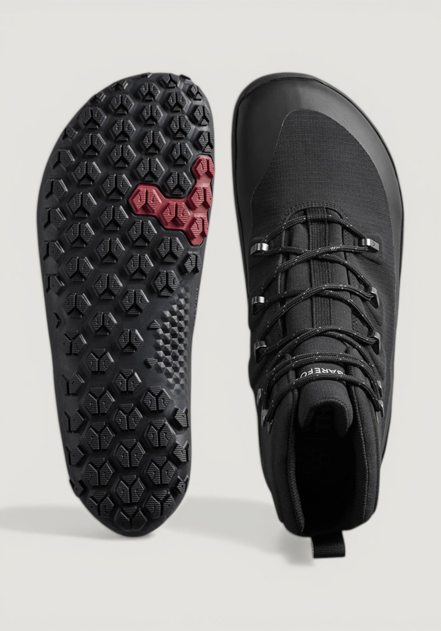 Bocanci drumeție Barefoot impermeabili - Tracker Textile AT II Women Obsidian