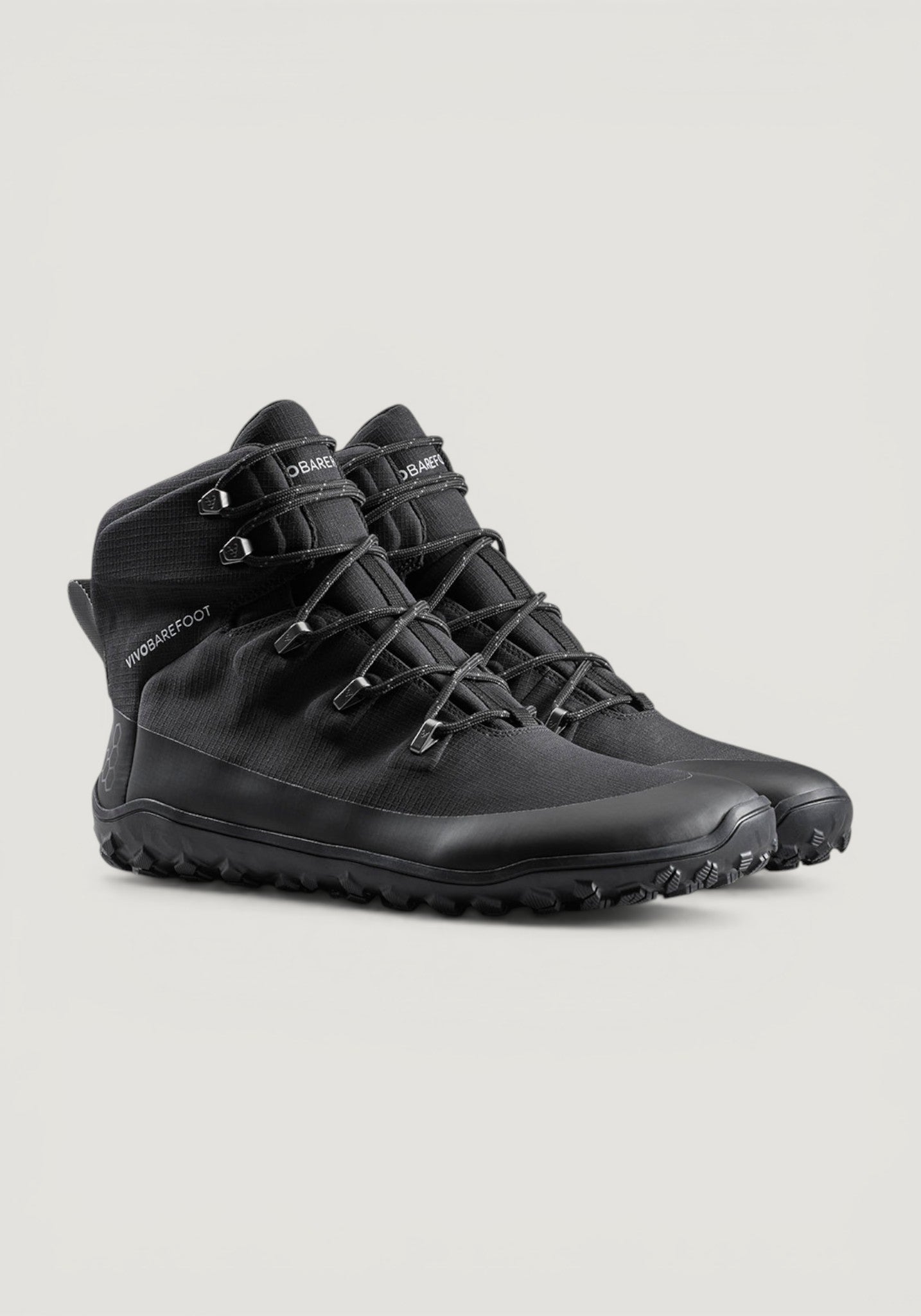 Bocanci drumeție Barefoot impermeabili - Tracker Textile AT II Women Obsidian