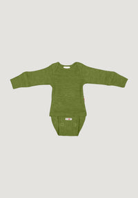 Body/Bluză (2 în 1) lână merinos - Garden Moss Green