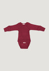 Body/Bluză (2 în 1) lână merinos - Wild Pomegranate