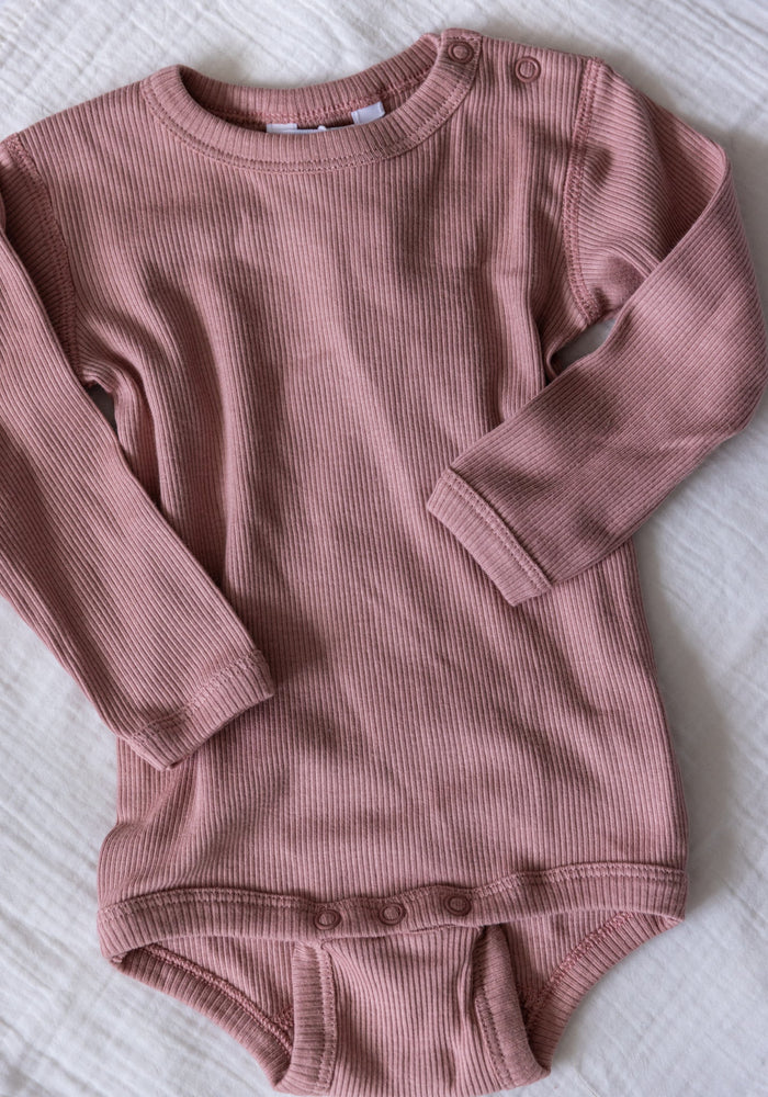 Body bumbac - Rib Old Rose Joha HipHip.ro