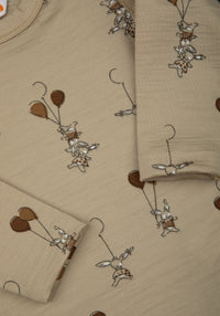 Body lână merinos extrafină - Balloon Bunny Beige