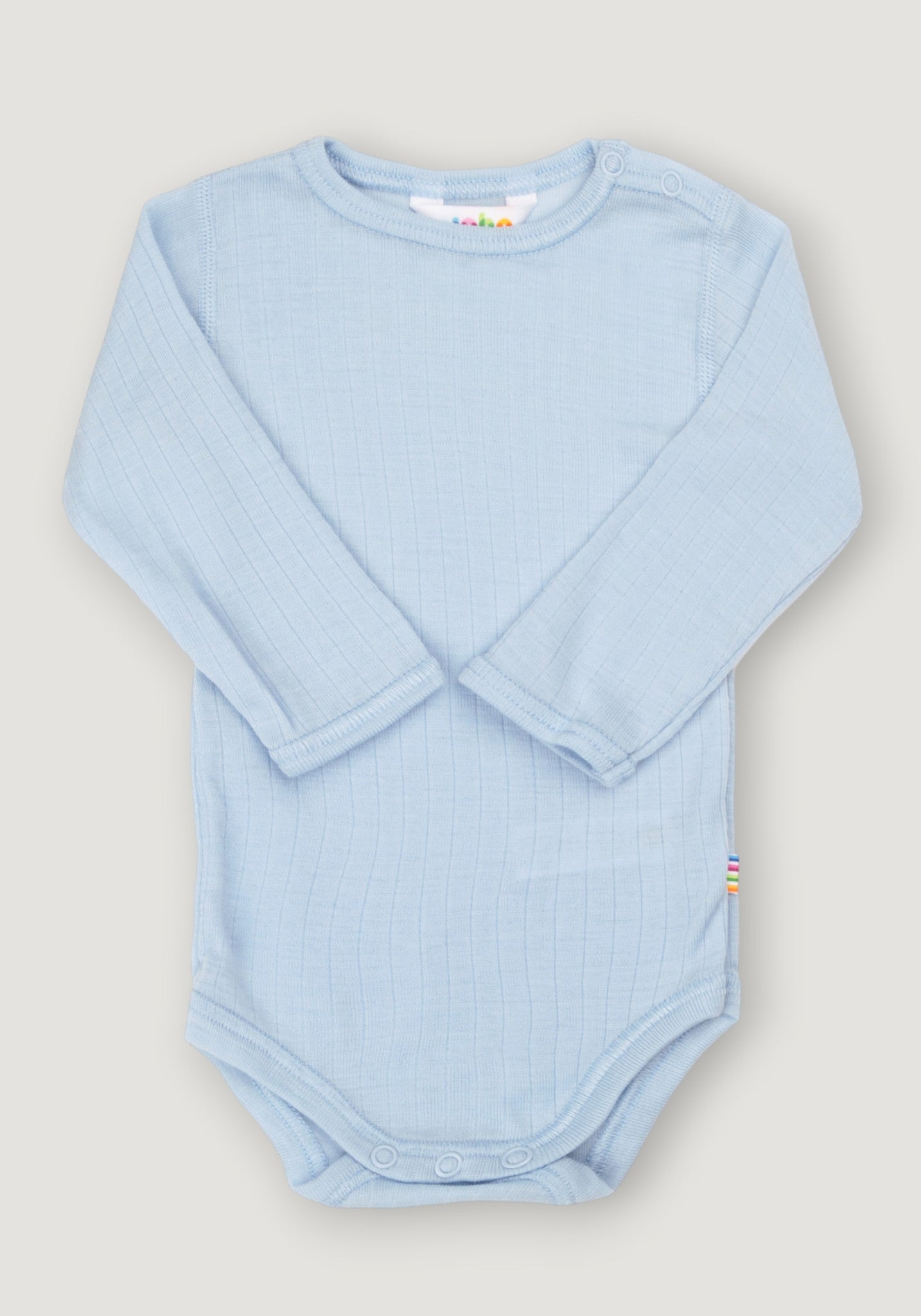 Body din lână merinos - Basic Blue