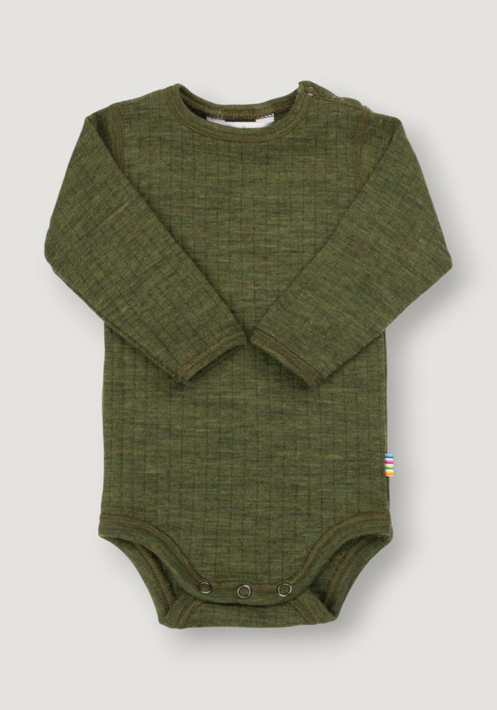 Body lână merinos - Basic Dark Olive 60