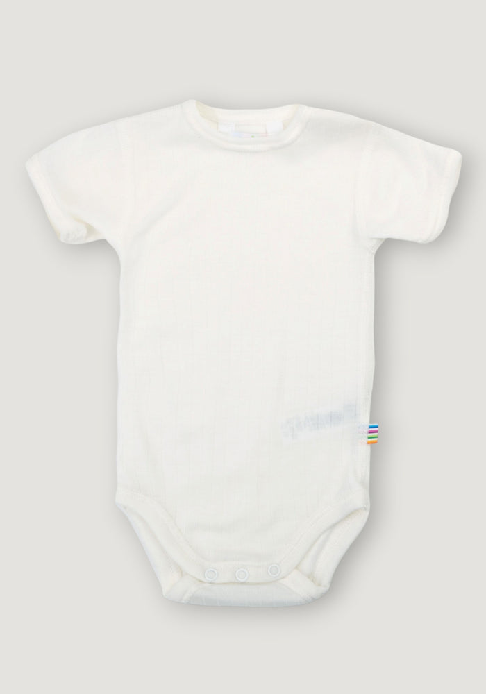 Body din lână merinos - Basic White