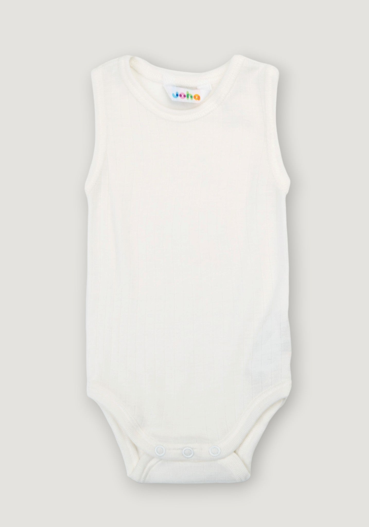 Body din lână merinos - Basic White