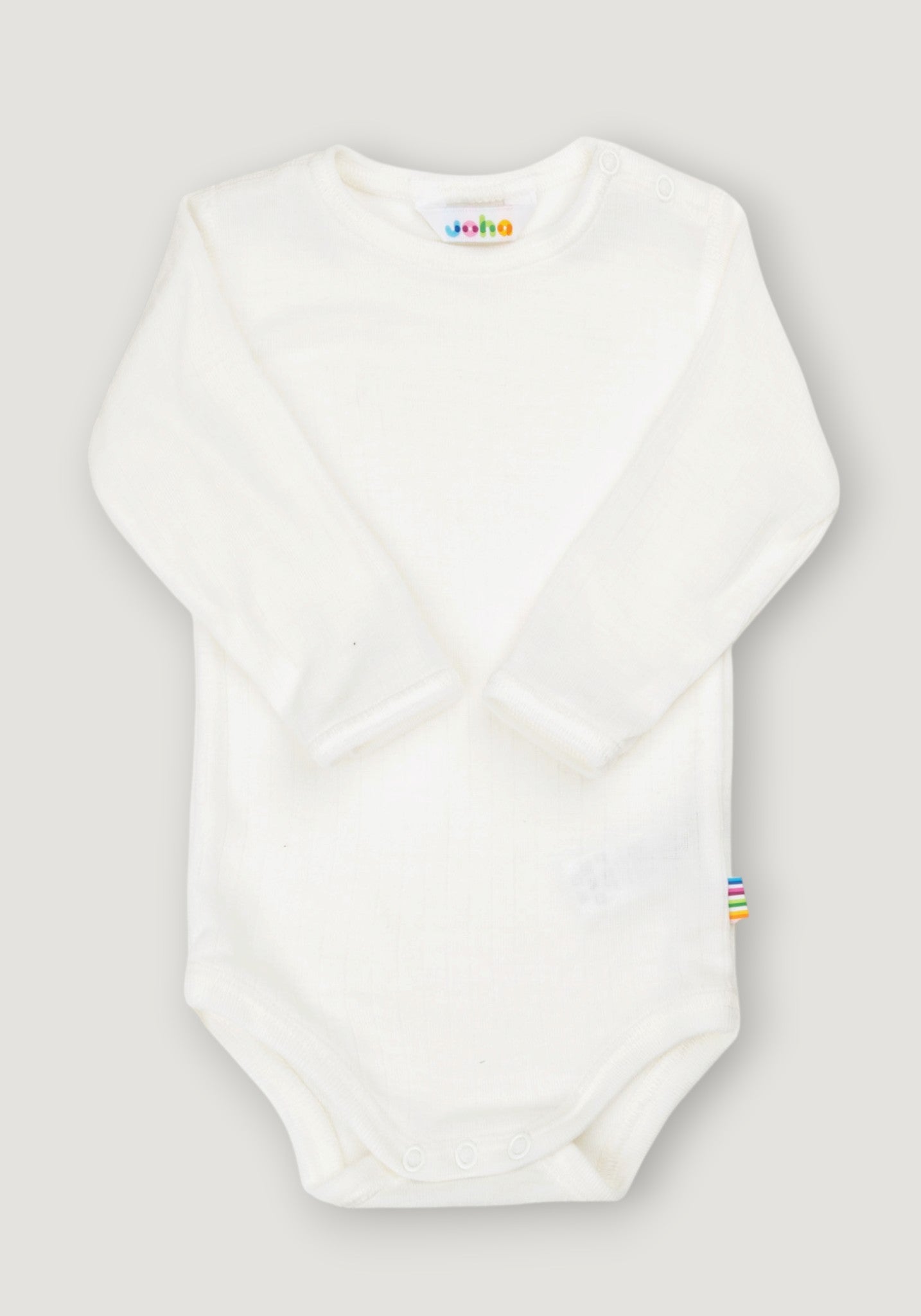 Body din lână merinos - Basic White