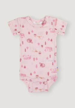 Body din lână merinos - Camping Light Pink