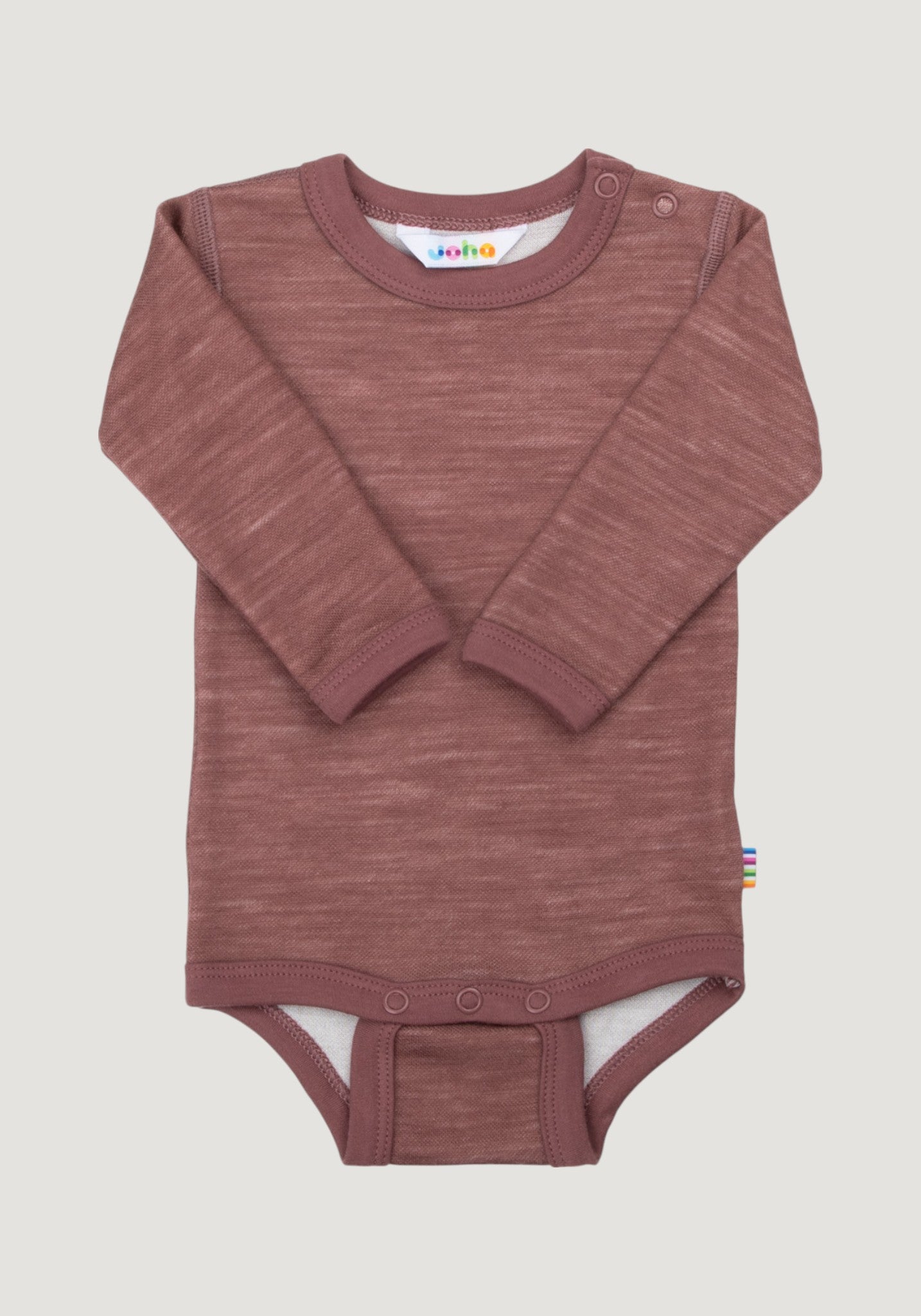 Body din lână merinos și bambus - Goose Dark Rose