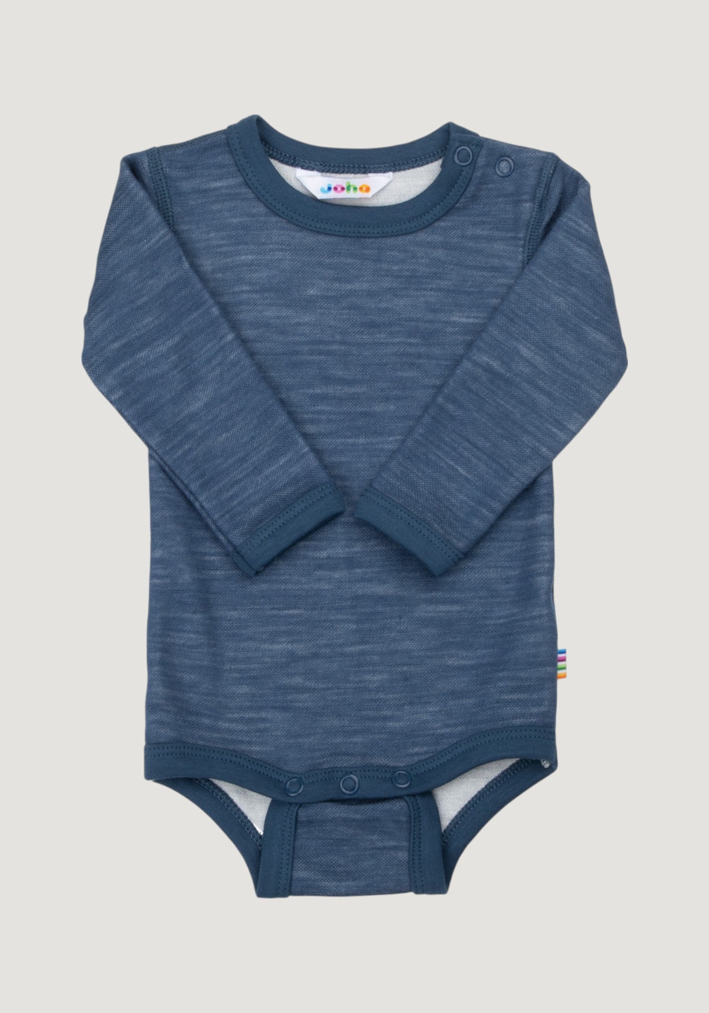 Body din lână merinos și bambus - Propeller Dark Denim