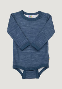 Body din lână merinos și bambus - Propeller Dark Denim