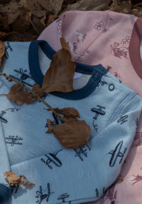 Bluză din lână merinos și bambus - Goose Light Pink