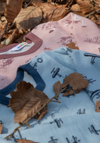 Bluză din lână merinos și bambus - Goose Light Pink