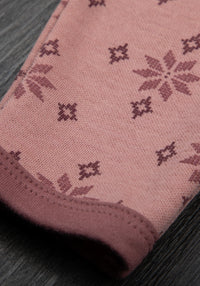 Body din lână merinos și bambus - Goose Light Pink