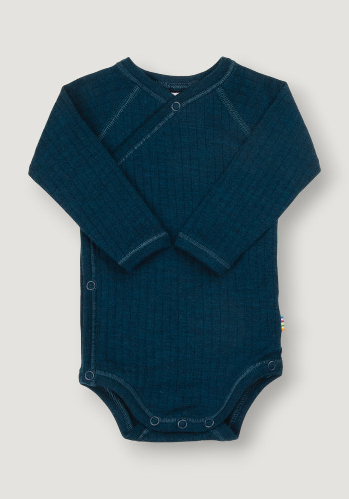 Body kimono lână merinos - Basic Dark Turquoise 60