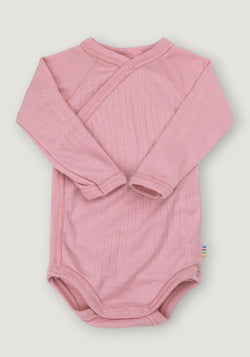 Body kimono din lână merinos - Basic Old Rose