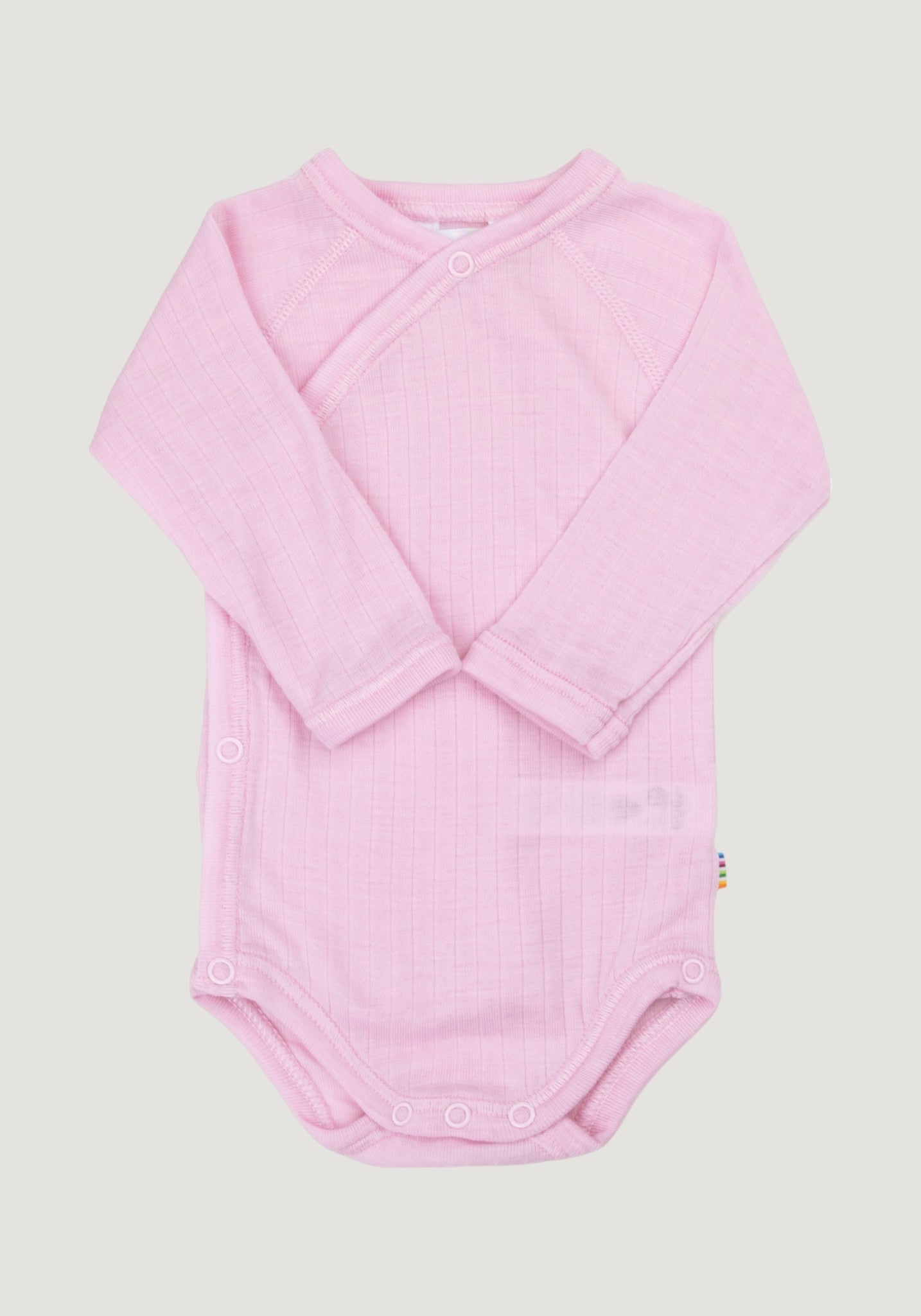 Body kimono din lână merinos - Basic Pink