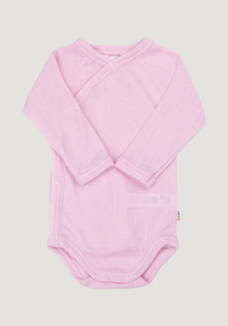 Body kimono din lână merinos - Basic Pink